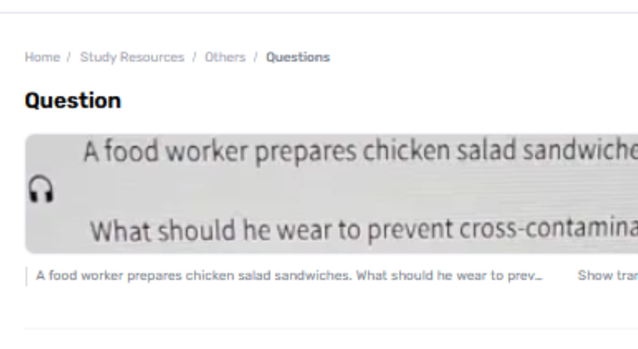 What Steps Ought A Nourishment Laborer Take after Getting a ready Chicken Serving of mixed greens Sandwiches?